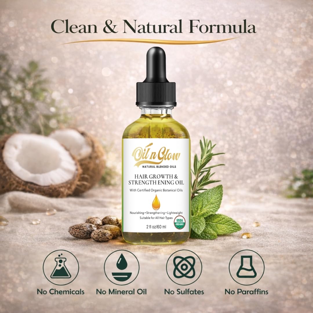 OilnGlow nightly routine setup suggesting easy care