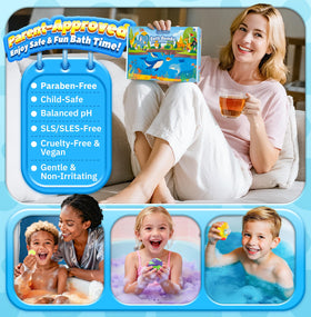 OinkSplash cotton candy scent bath bomb creates a cheerful bath atmosphere.
