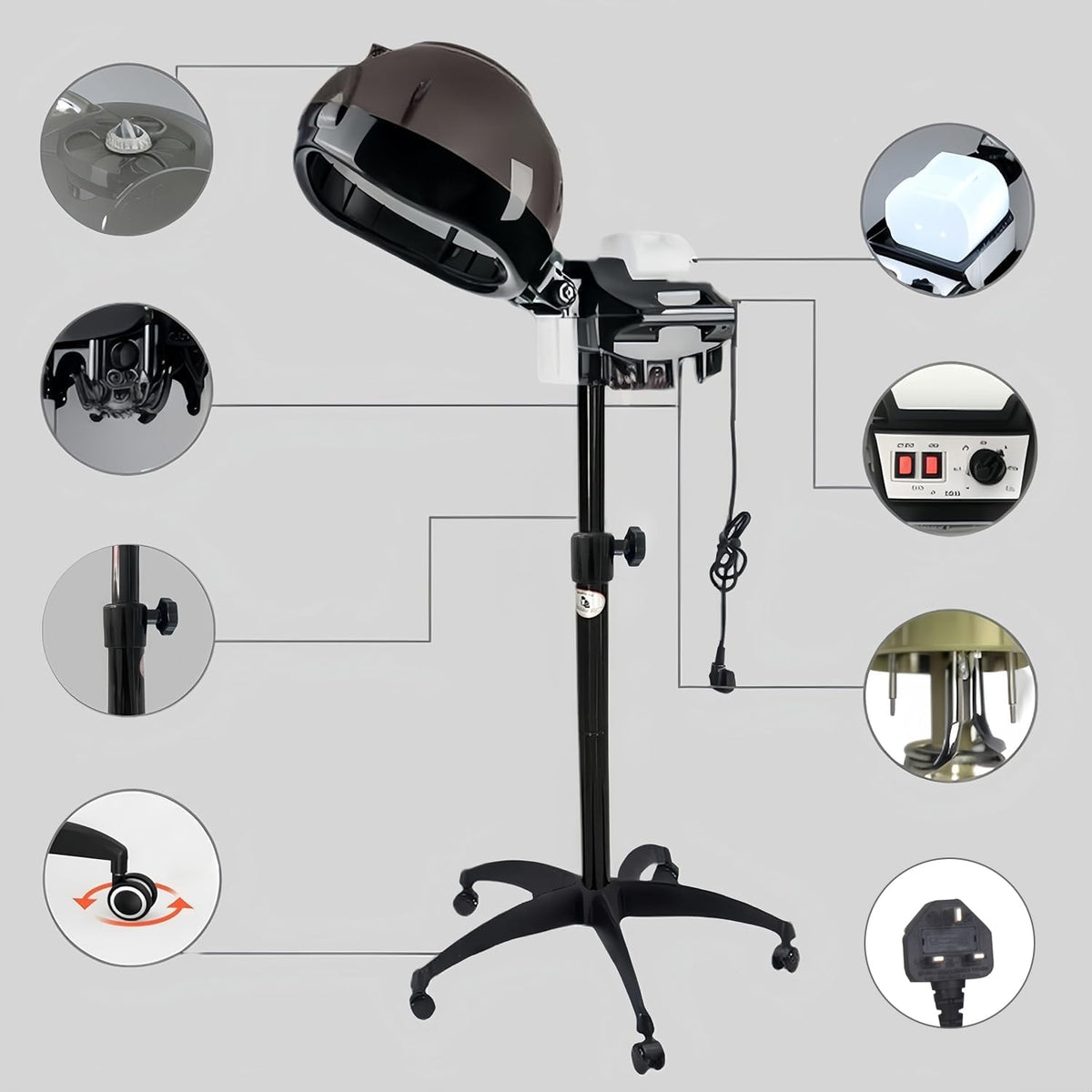 OIYALI adjustable vents for customized heat distribution during steaming