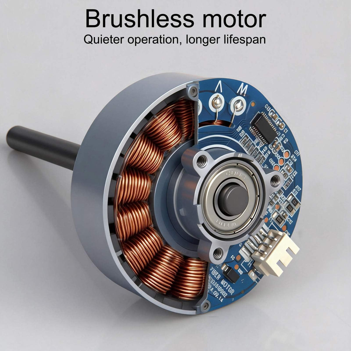 OIYALI brushless motor offers longevity and quiet operation.