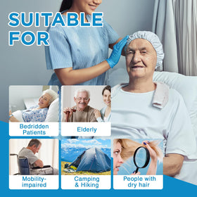 OK TAPE No Water Shampoo Cap ideal for bedridden use during care routines