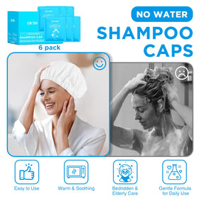 OK TAPE No Water Shampoo Caps Verbena Pack with bright scent