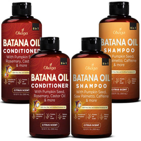 Okaga Batana Oil Shampoo bottle for gentle cleansing suitable for textured or color-treated hair