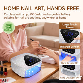 Okasiuv UV nail lamp touch control display for easy timer access