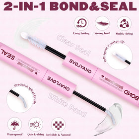 OKAYLOVE Lash Cluster Glue Seal bottle seals lash clusters for long-lasting hold.