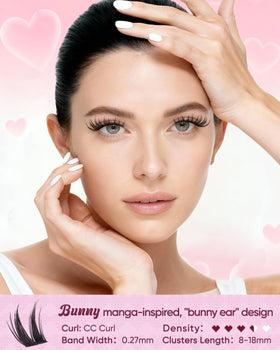 OKAYLOVE Manga lashes 120pcs clusters for effortless natural finish.