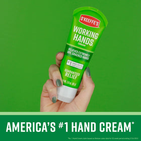 O'Keeffe's Healthy Feet cream close-up emphasizes soothing, fast-penetrating moisture.