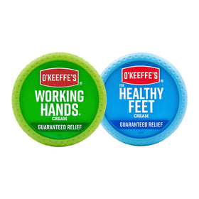 O'Keeffe's Working Hands jar offering relief for extremely dry hands.