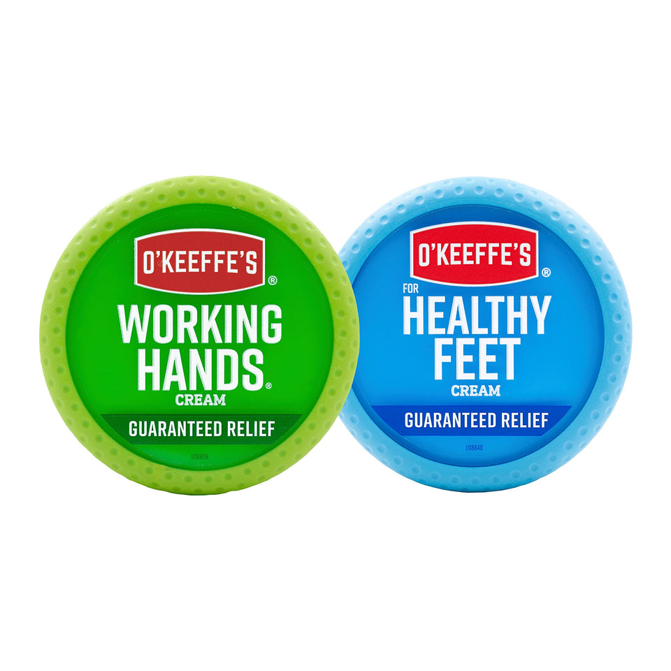 O'Keeffe's Working Hands jar offering relief for extremely dry hands.