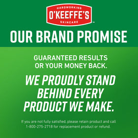 O'Keeffe's Working Hands Pain Relief Cream applied on hand demonstrates quick absorption.