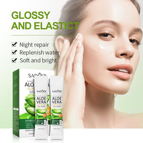 Okerker aloe vera gel 4ml swatch highlighting cooling hydration.