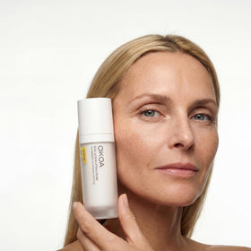 OKOA Skin Dual Action Lifting Cream application scene for a smooth daily routine