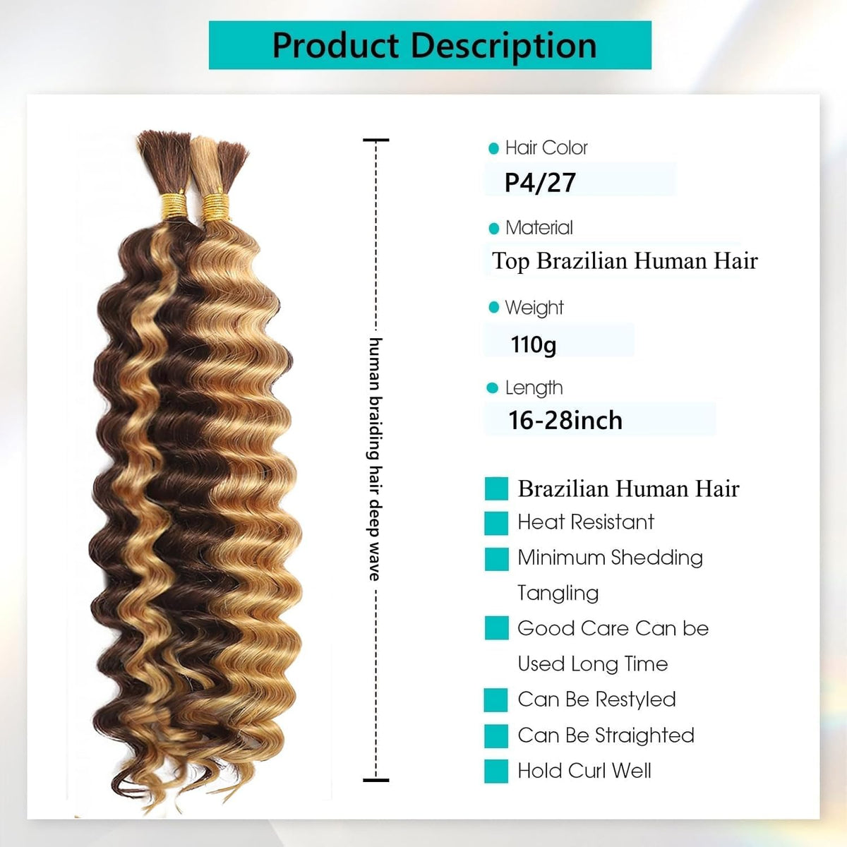 OKVOKV Brazilian human hair is soft and smooth, ready to style.