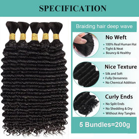 OKVOKV 200g pack with five bundles for fuller braids