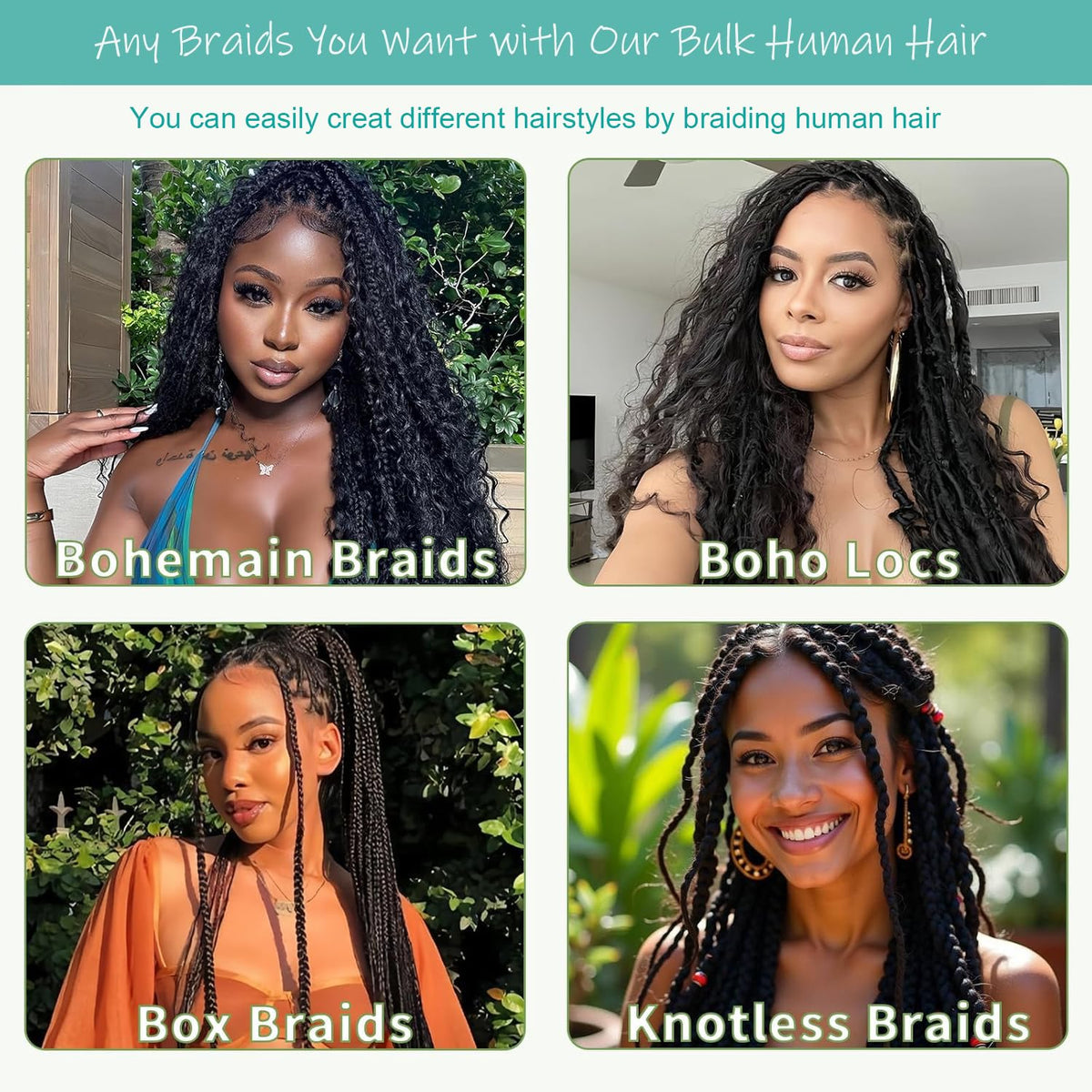 OKVOKV bulk hair provides long-lasting wear and color retention