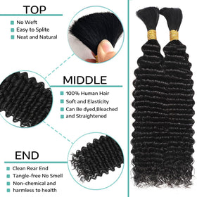 OKVOKV 22-inch braiding hair pack reveals length and fullness for styles.