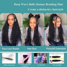 OKVOKV deep wave texture highlights drama and fullness for boho looks.