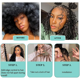 OKVOKV easy curls ready for quick knotless braid styling.