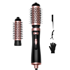 OKWRAP 3-in-1 rotating hair dryer brush assembly for quick styling.