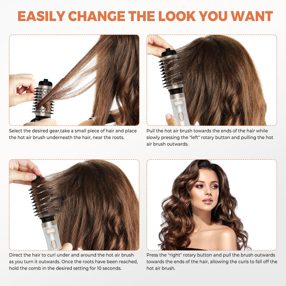 OKWRAP attachment two-inch for silky-straight ends