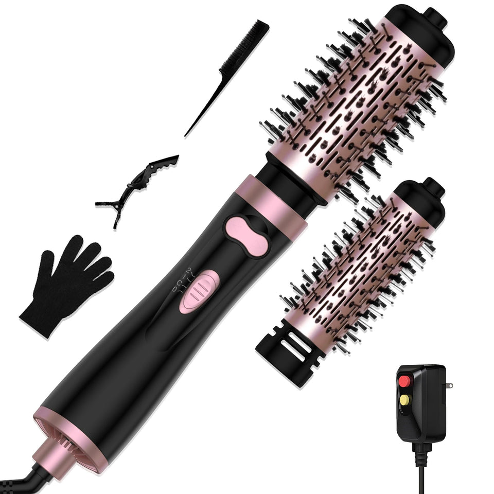 OKWRAP 3in1 rotating hair dryer brush ready for a quick, voluminous blowout.