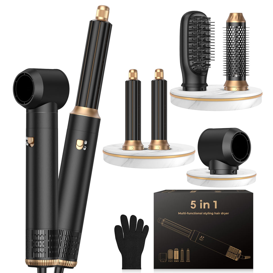 OKWRAP 5-in-1 hair-styler in action for versatile at-home styling.