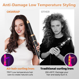 OKWRAP air-curler-wrap attachments for versatile curling using airflow