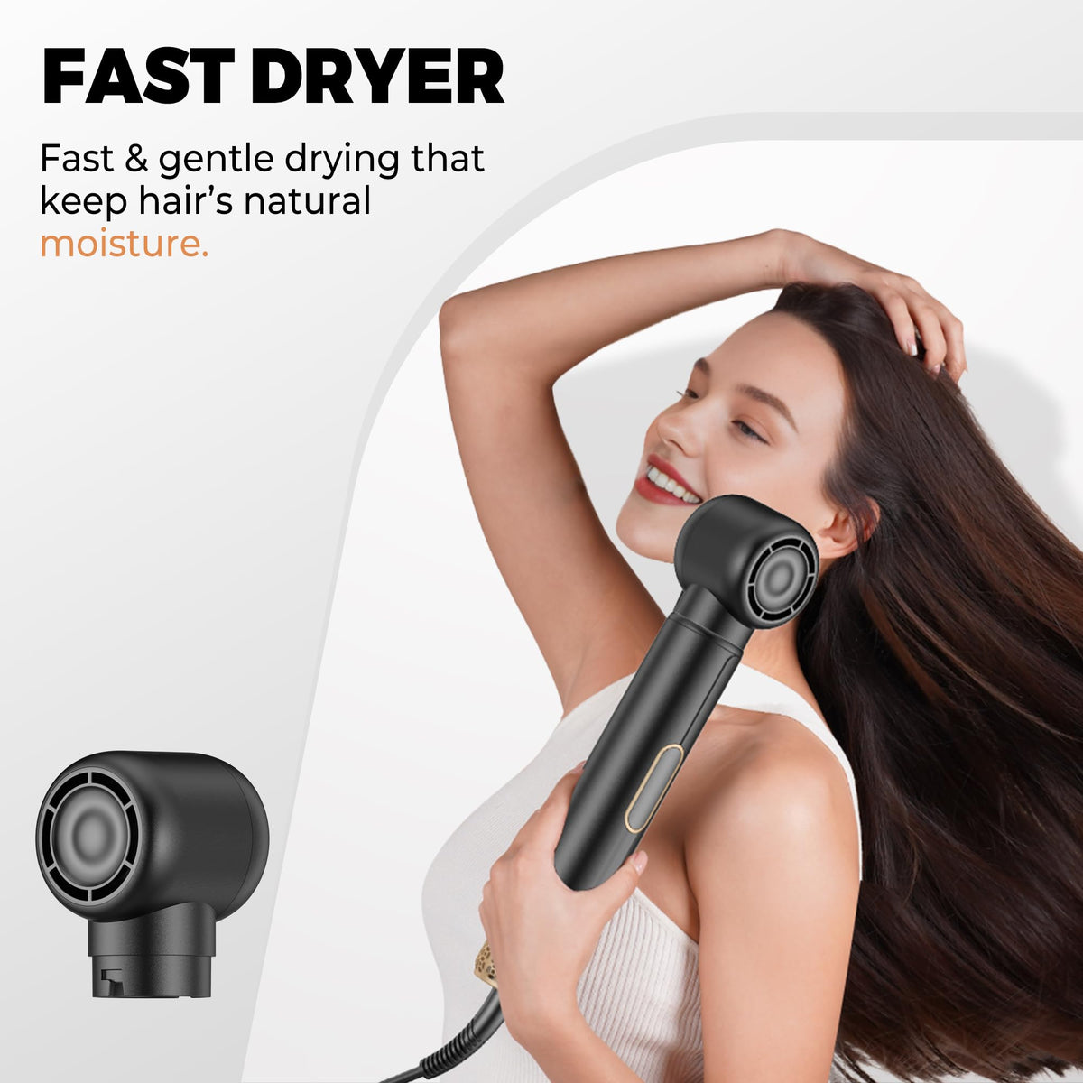 OKWRAP COANDA air-curler technology delivers smooth curls