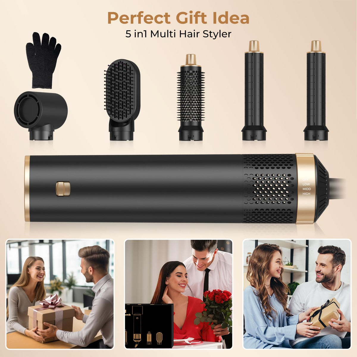 OKWRAP detachable air curler is travel-ready for on-the-go styling