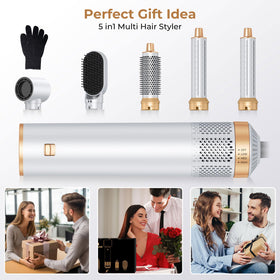 OKWRAP ionic dryer brush reduces frizz with 360° heating and negative ions.