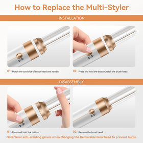 Ionic hot air dryer helps reduce frizz and add shine