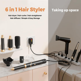 OKWRAP negative-ion hair-dryer-brush smooths frizz and adds shine
