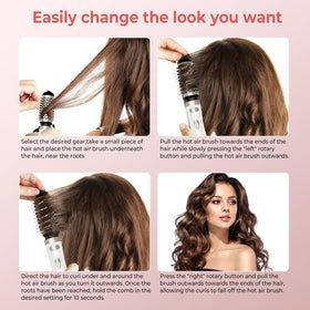 OKWRAP negative ionic technology helps reduce frizz and boost shine.
