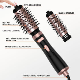 OKWRAP negative ionic technology reduces frizz and boosts shine.