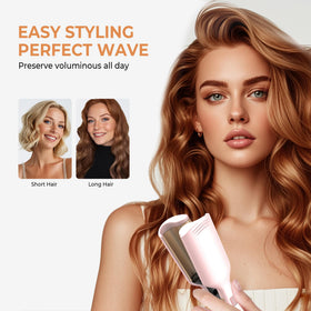 OKWRAP negative ions pink promote healthier-looking waves.
