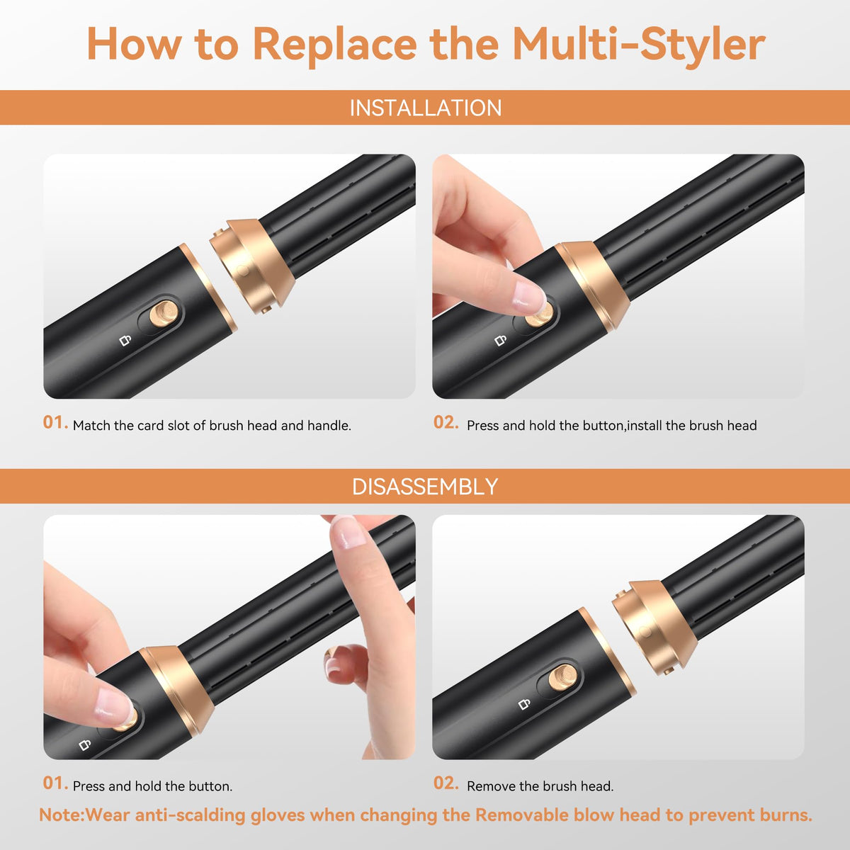 OKWRAP round-brush-dryer adds volume during blow-dry