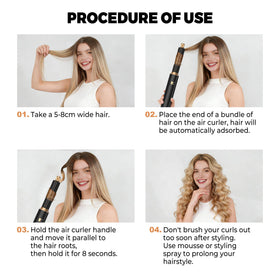 OKWRAP styling tool with ions for shine and reduced frizz.