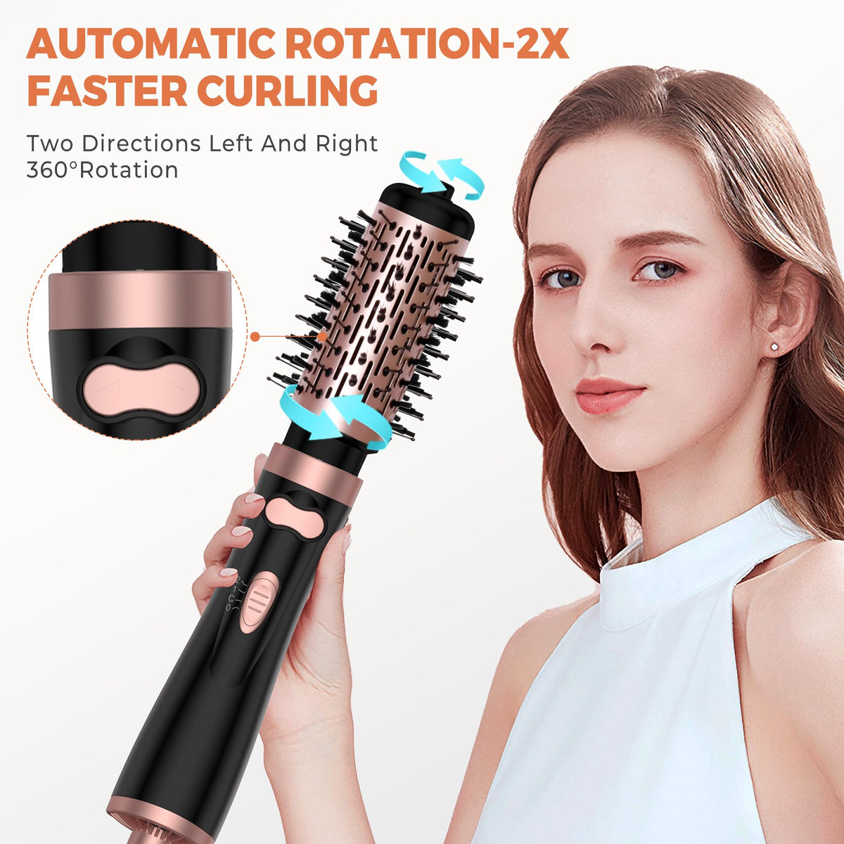 OKWRAP can rotate in two directions for natural-looking waves.