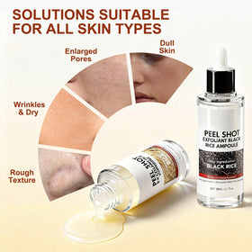 OLACLUK Pore-cleansing exfoliant visual shows smoother, clearer skin texture.