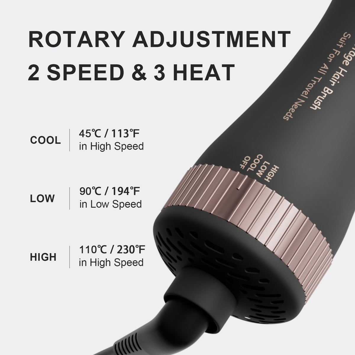 Olaermoso adjustable heat and speeds for customized styling