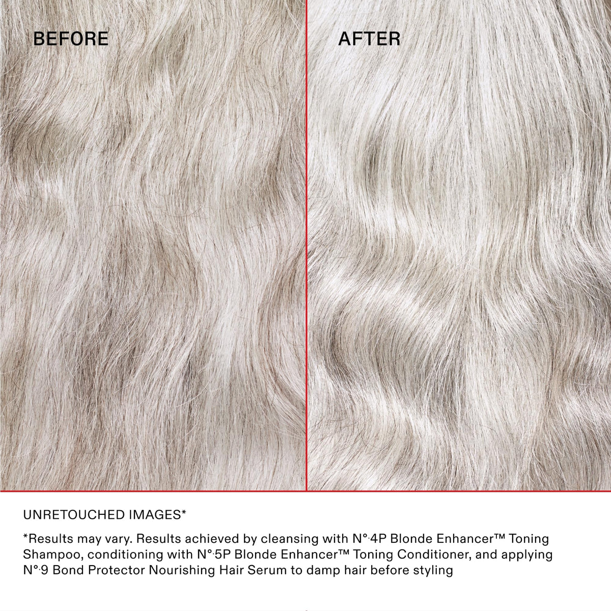 Applying Olaplex Nº.4P to strengthen and hydrate hair.