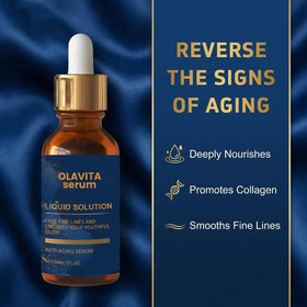 Olavita Liquid Solution Serum application step with gentle massage