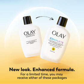 Olay aloe and vitamin E complex closeup suggests surface nourishment for skin.