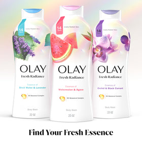 Spa-like shower scene with Olay Watermelon Agave scent