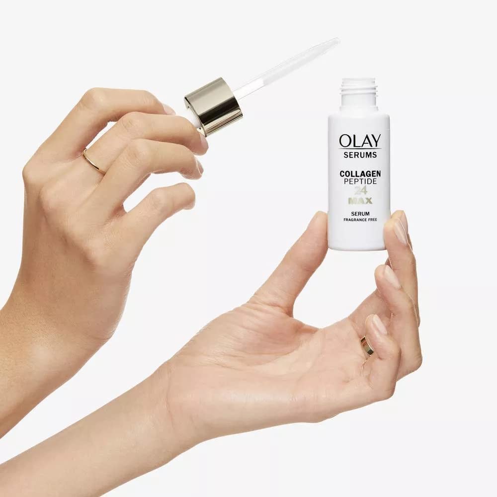 OLAY Collagen Peptide MAX serum is fragrance-free and suitable for daily use