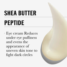 Close-up texture of Olay Eyes Shea Butter+Peptide 24 eye cream