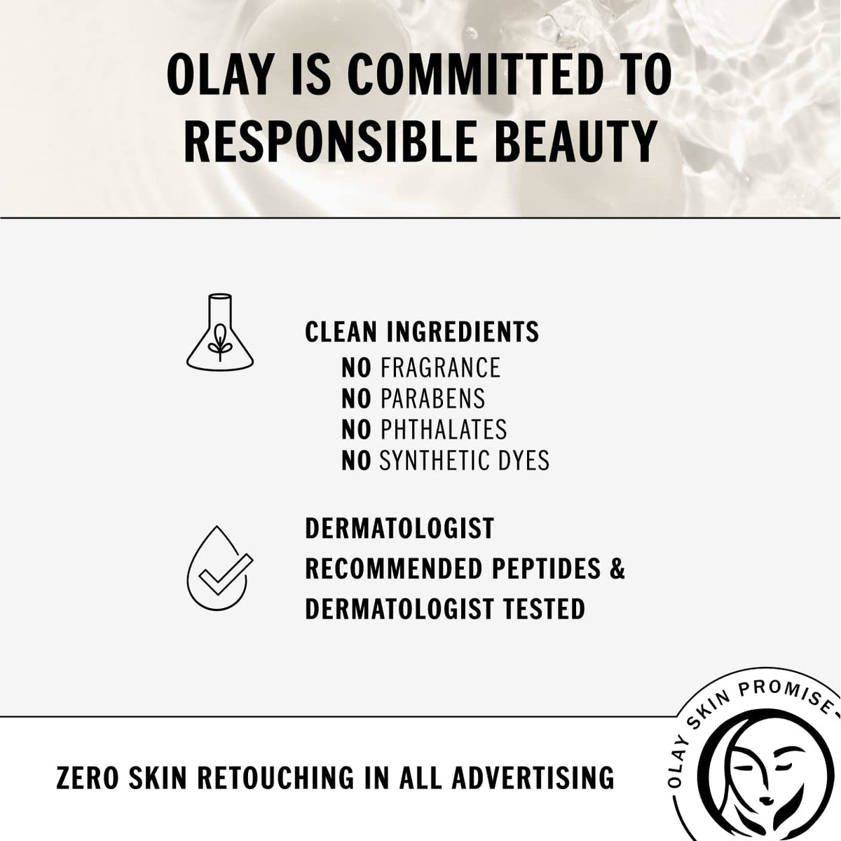 Olay Eyes vitamin B3 and peptides visible in premium eye care formula