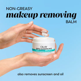 Olay Gentle Cleansing Balm after rinse reveals refreshed skin.