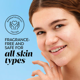Olay Gentle Cleansing Balm jar closeup reveals creamy texture.