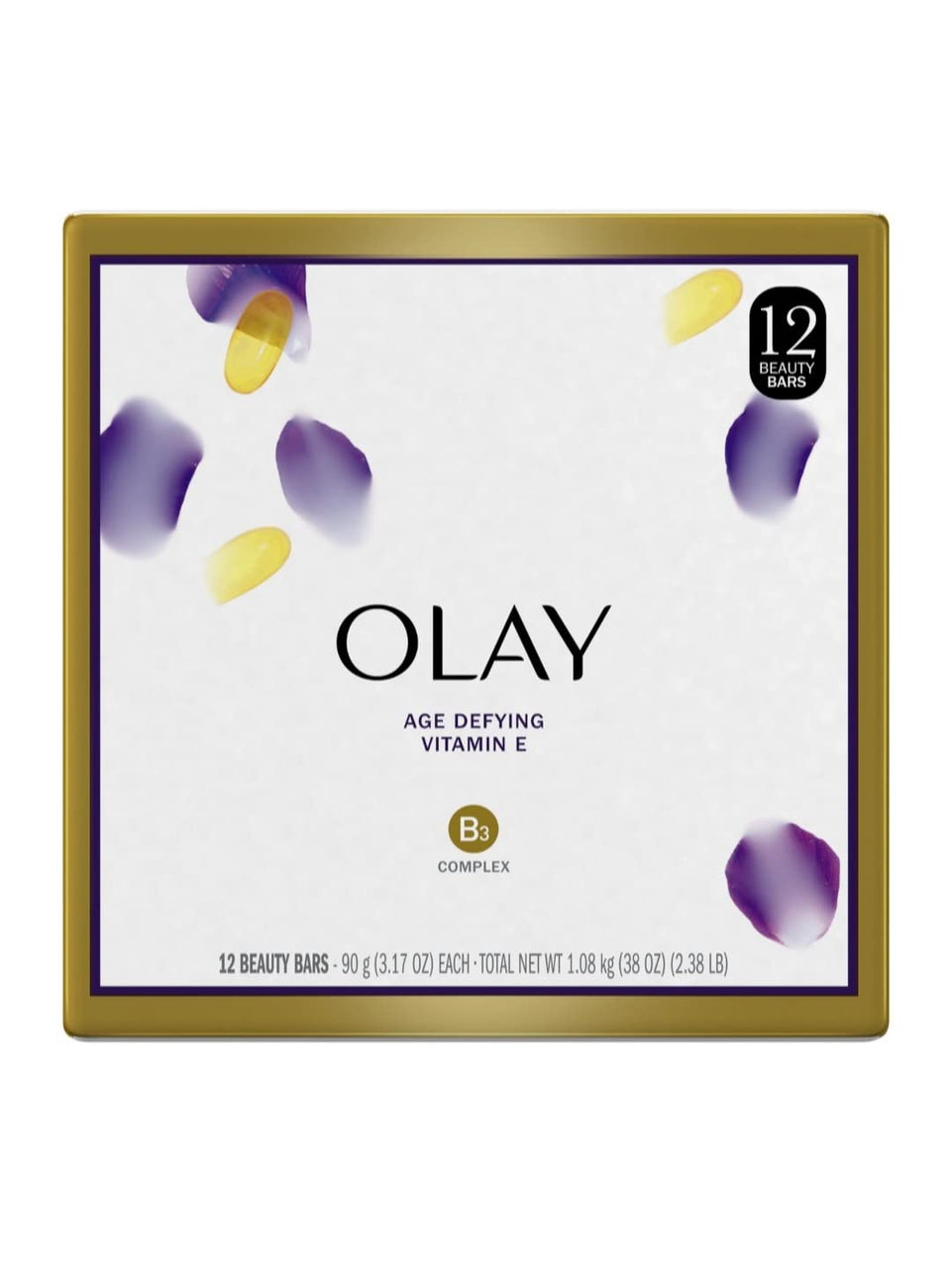 Olay Moisture Outlast Beauty Bar box front highlighting long-lasting hydration.